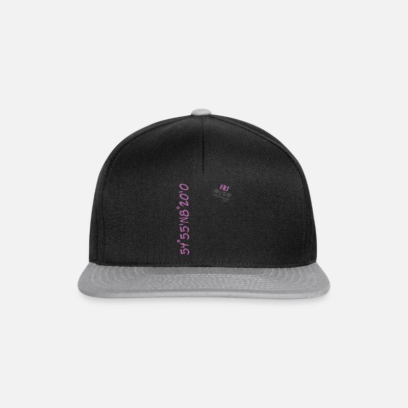 Sylt Shirts direkt von der Insel - Snapback Cap - Schwarz/Grau