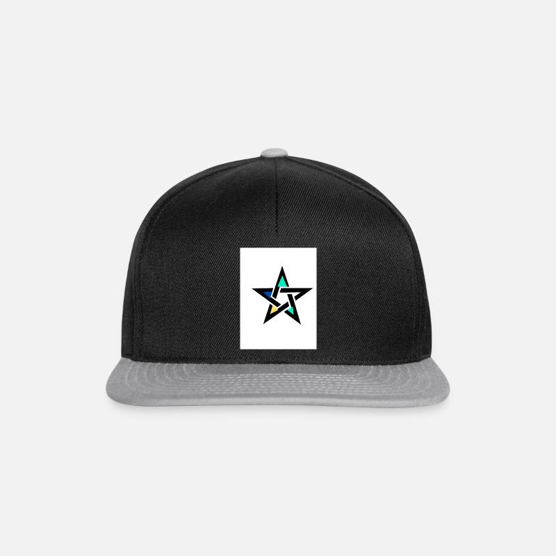 Stern von Marokko - Snapback Cap - Schwarz/Grau