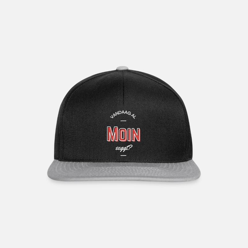 Vandaag al Moin seggt? - Snapback Cap - Schwarz/Grau