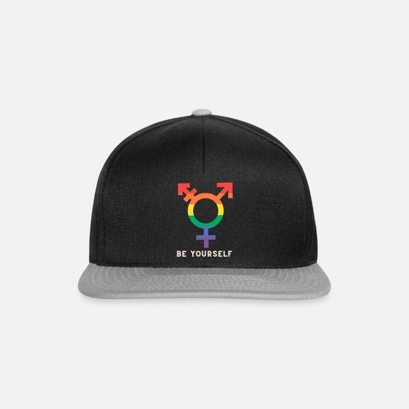 LGBTQ Be Yourself - Snapback Cap - Schwarz/Grau