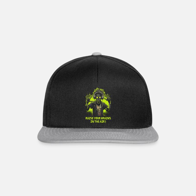 Zombie DJ - Snapback Cap - black/grey