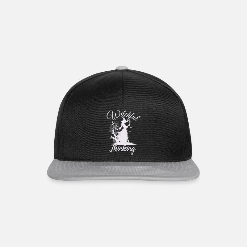 Halloween Witch, Witchful Thinking - Snapback Cap - Schwarz/Grau