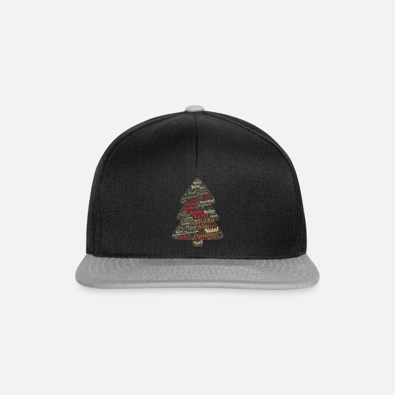 Geschenkidee Weihnachten - Snapback Cap - Schwarz/Grau