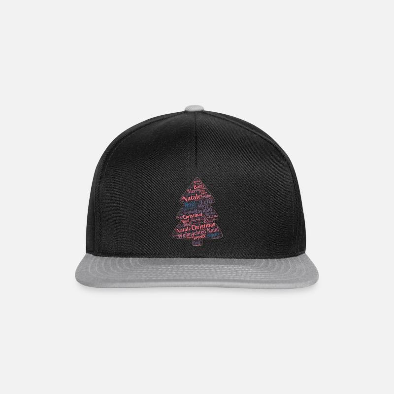 weihnachtsoutfit geschenkidee - Snapback Cap - Schwarz/Grau