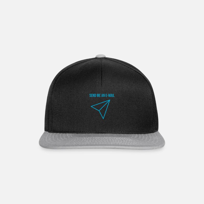 E-Mail Liebhaber - Snapback Cap - Schwarz/Grau