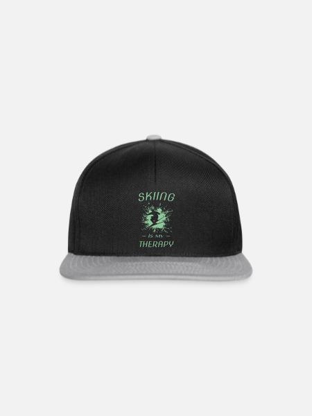 Skiing - Snapback Cap - Schwarz/Grau