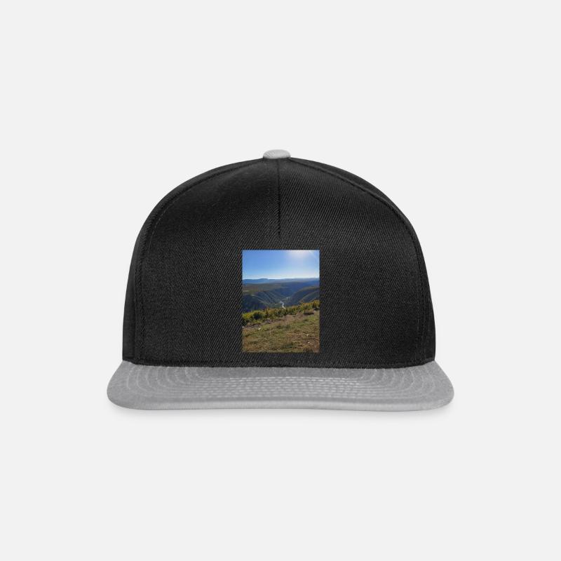 Berge - Snapback Cap - Schwarz/Grau