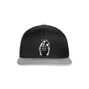 Explosive Charge: Hand Grenade - Snapback Cap - black/grey - Front
