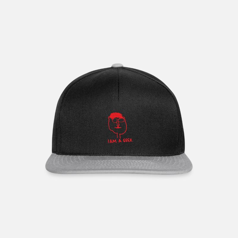 Ich bin ein Streber - Snapback Cap - Schwarz/Grau