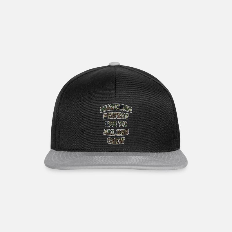 DNB Pirate Radio Junglist Maximum Respect Due - Snapback Cap - black/grey