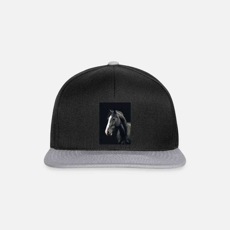 Équitation Équitation Équitation Saut d’obstacles - Casquette snapback - noir/gris