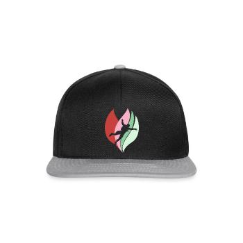 Parachutisme : Adrénaline - Casquette snapback - noir/gris - Devant
