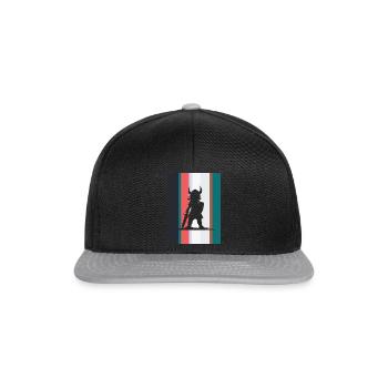 Suède Runes Mer du Nord - Casquette snapback - noir/gris - Devant