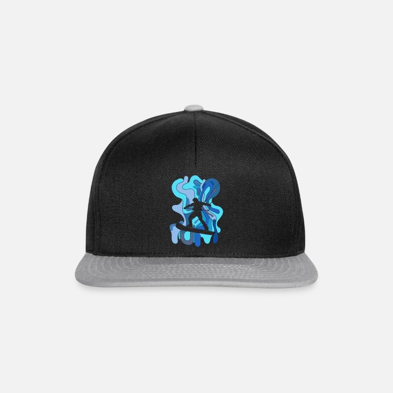 Wakeboarden Wakeboard - Snapback Cap - Schwarz/Grau