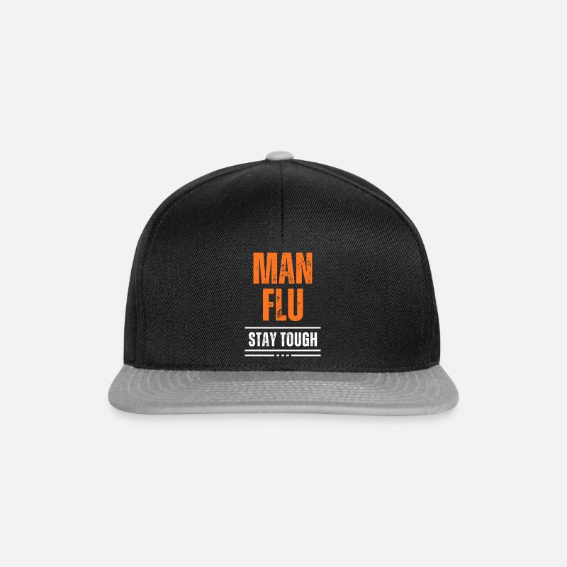 Homme audacieux grippe Restez dur Déclaration - Casquette snapback - noir/gris