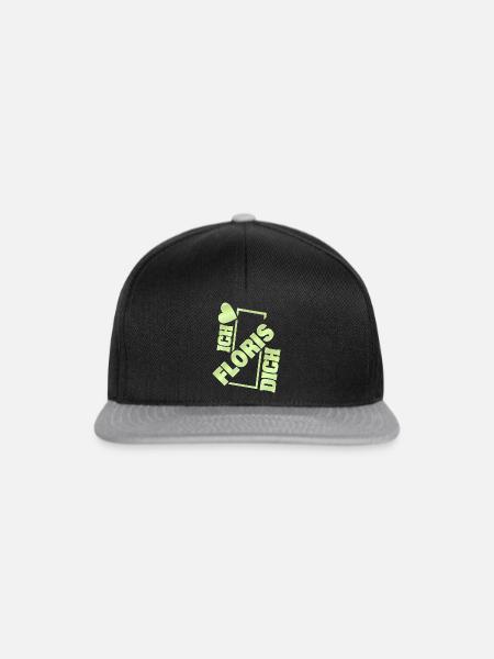 Floris - Snapback Cap - Schwarz/Grau