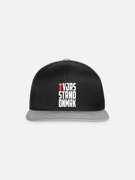 Vejers Strand Dänemark - Snapback Cap - Schwarz/Grau