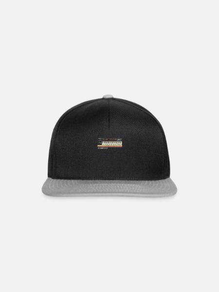 Vintage Juno60 Synthesizer Schematic - Analog - Snapback Cap - black/grey