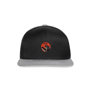 Analog Vintage Synthesizer - Japanese Retro - Snapback Cap - black/grey - Front
