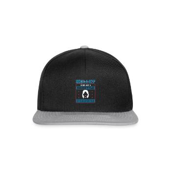 Retro American Mullet Life Lifestyle A Redneck - Snapback Cap - black/grey - Front