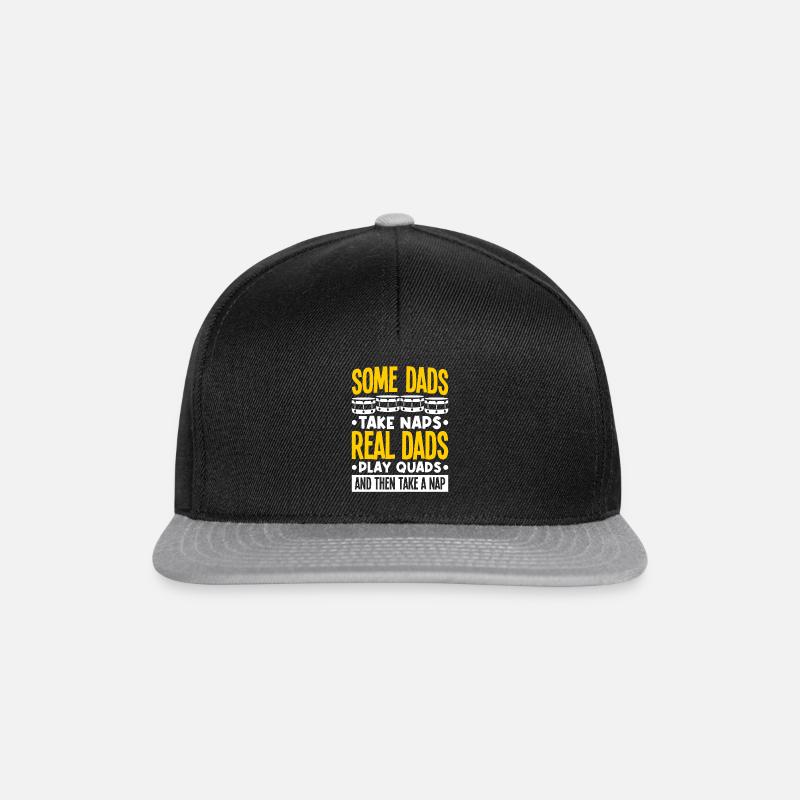 Blaskapelle Tenortrommel Papa Schlagzeug Vater - Snapback Cap - Schwarz/Grau
