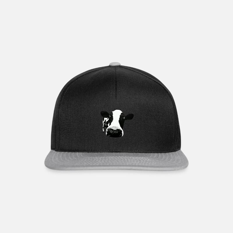 cow - Snapback Cap - Schwarz/Grau
