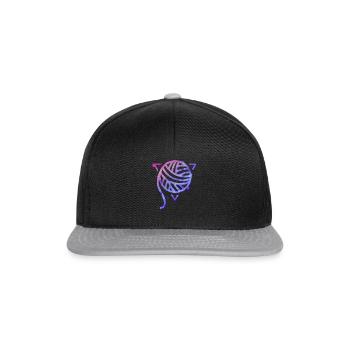 La Pelote de Laine - Ink#1 - Casquette snapback - noir/gris - Devant