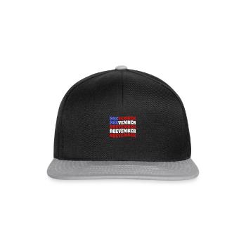 Roevember Pro Choice Voter Roe Vs. Wade - Snapback Cap - black/grey - Front