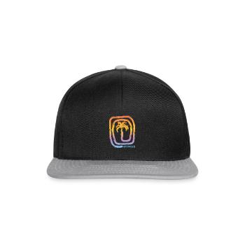 Souvenir cool de palmier de Californie de San Francisco - Casquette snapback - noir/gris - Devant