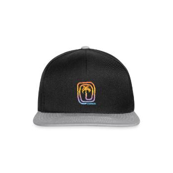 Cool Ensenada Mexico Palm Tree Souvenir Vacation - Snapback Cap - black/grey - Front