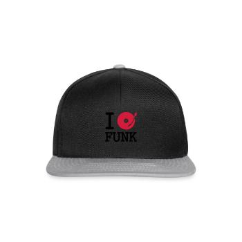 I dj / play / listen to funk - Snapback Cap - Schwarz/Grau - Vorne