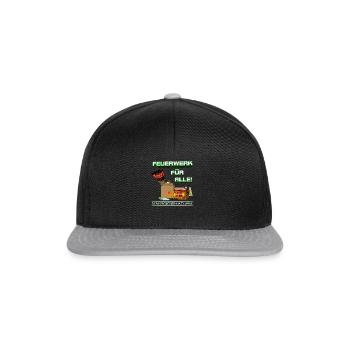 Pyro et feu d'artifice pour tous - Casquette snapback - noir/gris - Devant