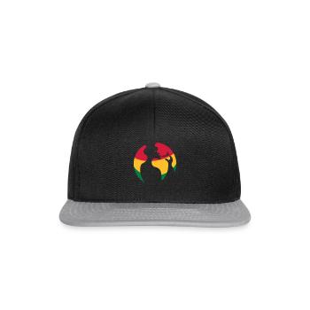Die Welt des Reggae - Snapback Cap - Schwarz/Grau - Vorne