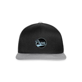 Super Papa - Snapback Cap - Schwarz/Grau - Vorne
