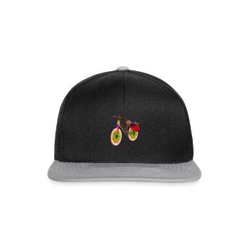 Hippie Fahrrad - Snapback Cap - Schwarz/Grau - Vorne