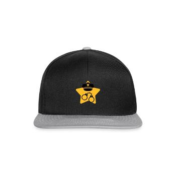 Police Officer Policeman Cop Policier Polizei - Snapback Cap - black/grey - Front
