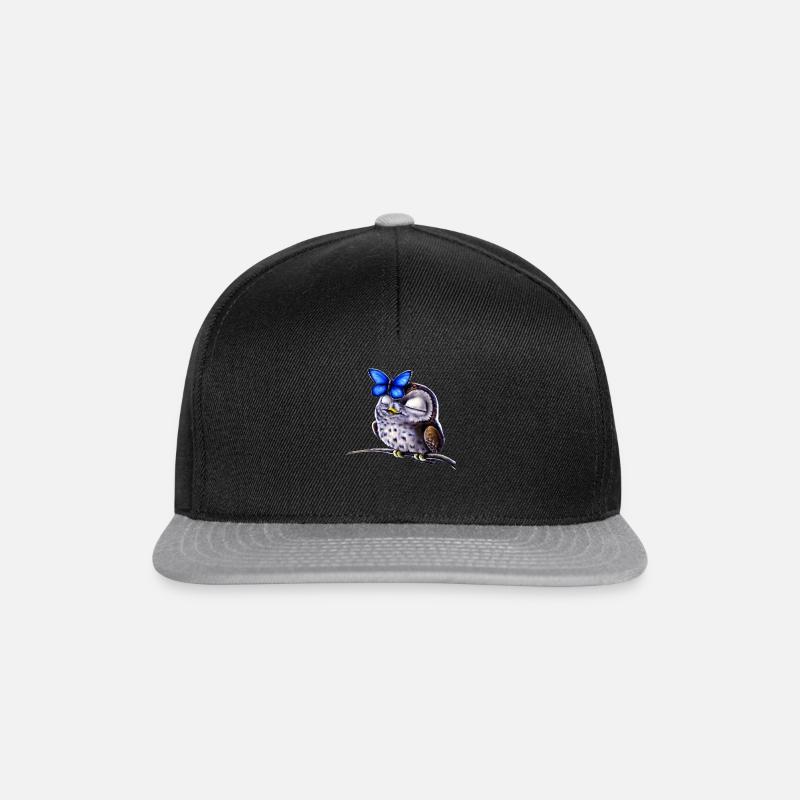 Eulemit schmetterling - Snapback Cap - Schwarz/Grau