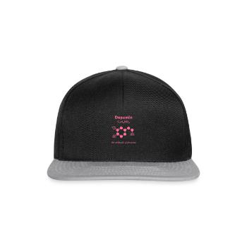 Dopamine pink - Snapback Cap - black/grey - Front