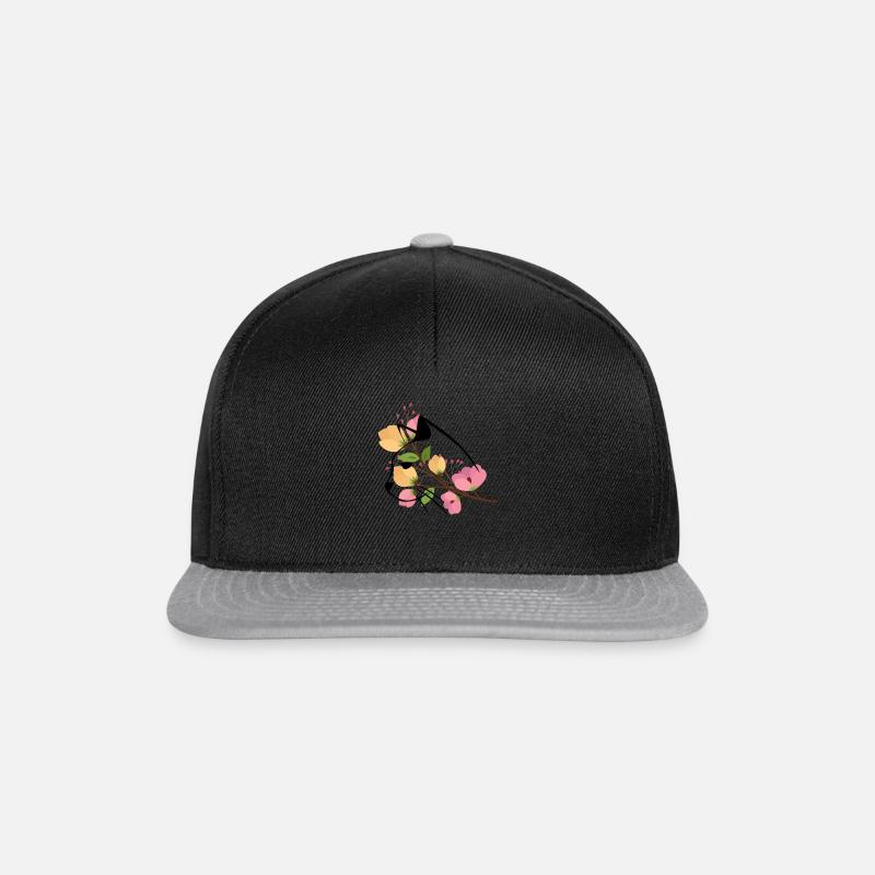 Fleur-chat - Casquette snapback - noir/gris