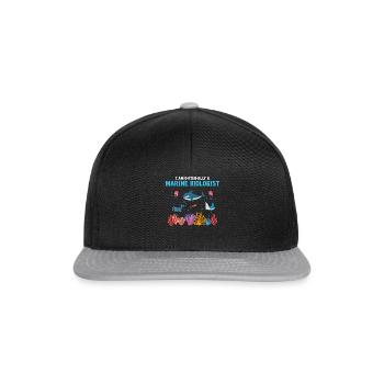 Official Marine Biologist Fish Marine Biology - Snapback Cap - black/grey - Front