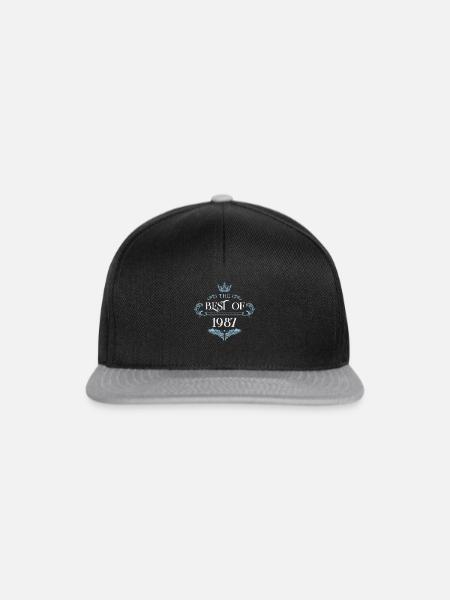 1987 best of - Snapback Cap - Schwarz/Grau
