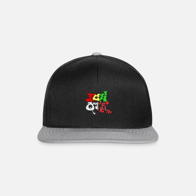 FCKQTR - Snapback Cap - Schwarz/Grau