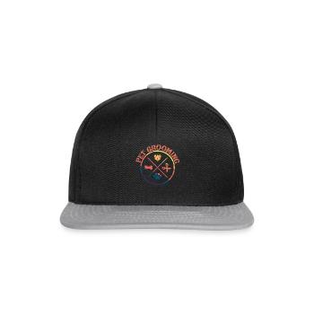 Grooming Modern Dogs Scissors Paw - Snapback Cap - black/grey - Front