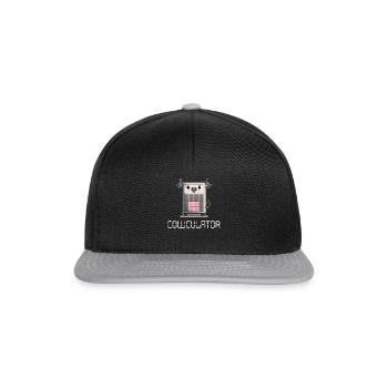 cowculator version II - Snapback Cap - black/grey - Front