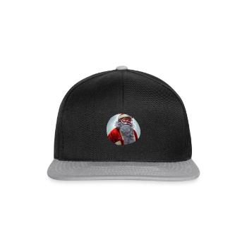 Santa Claus - Snapback Cap - black/grey - Front