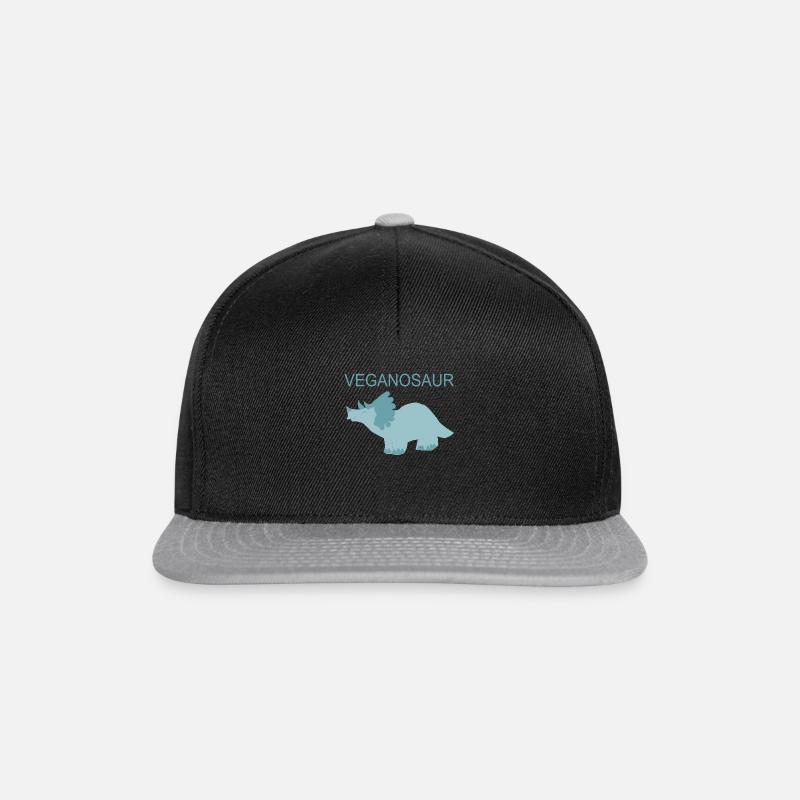 Veganosaur - Veganodinosaurus - Snapback Cap - Schwarz/Grau