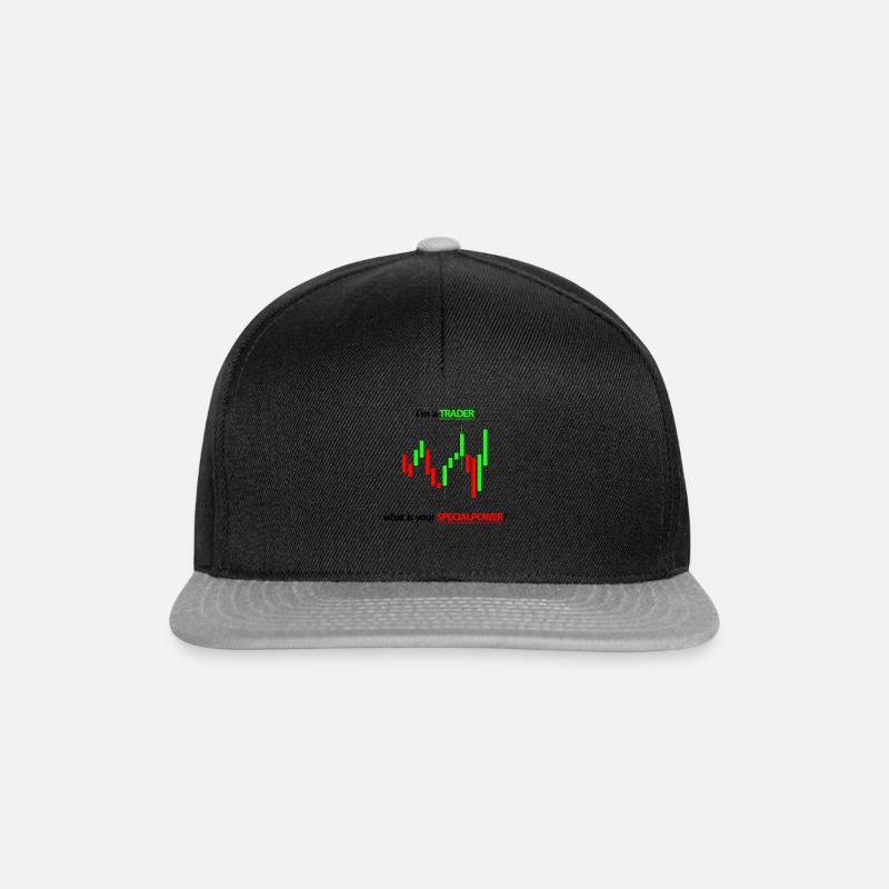 Aktien Design - Snapback Cap - Schwarz/Grau