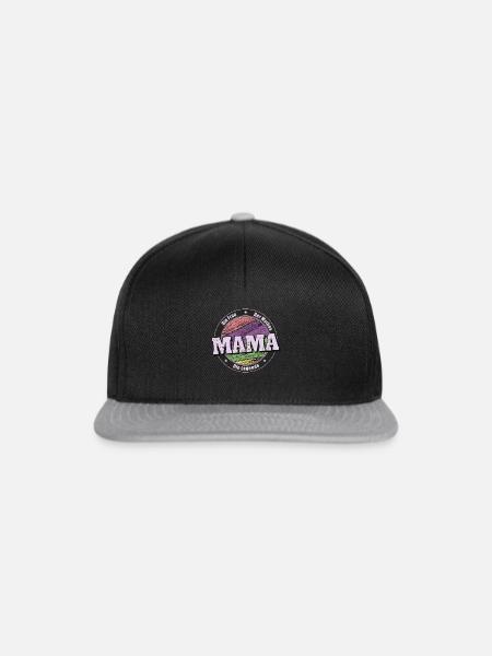 Mama die Legende - Snapback Cap - Schwarz/Grau