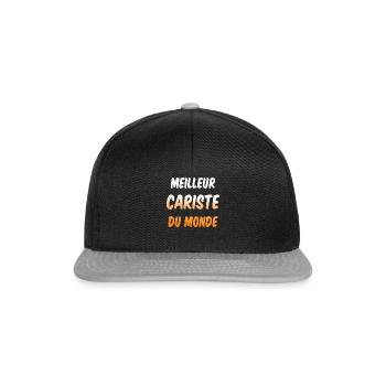 CARISTE CARISTES HUMOUR BLAGUE DRÖLE MEILLEUR - Casquette snapback - noir/gris - Devant
