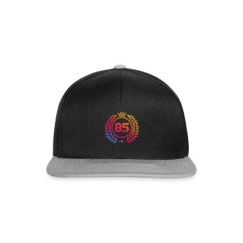 85 Couronne numérique - Casquette snapback - noir/gris - Devant